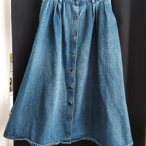 Vintage Thalhimers Denim A-Line Skirt